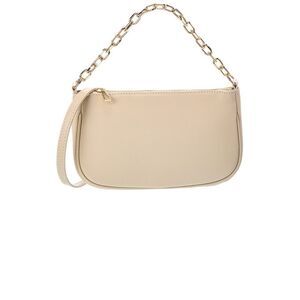 Italian Leather Beatrice Leather Top Handle Bag, Beige